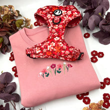Load image into Gallery viewer, Burgundy Blooms Hoodie / Sweatshirt