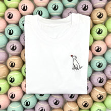 Load image into Gallery viewer, Embroidered T-shirt - Labrador *with name*
