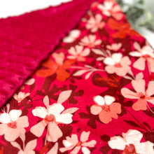 Load image into Gallery viewer, Burgundy Blooms Blanket
