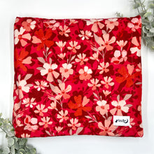 Load image into Gallery viewer, Burgundy Blooms Blanket
