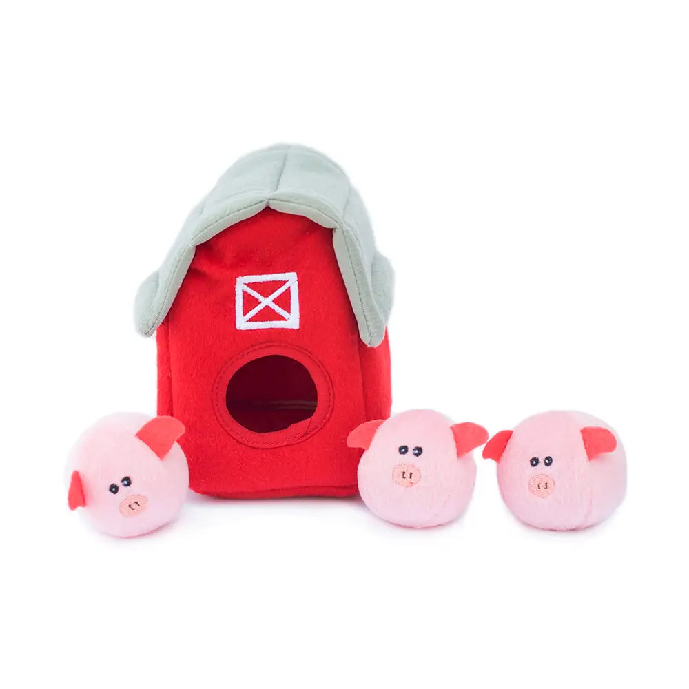 The pig barn burrow toy