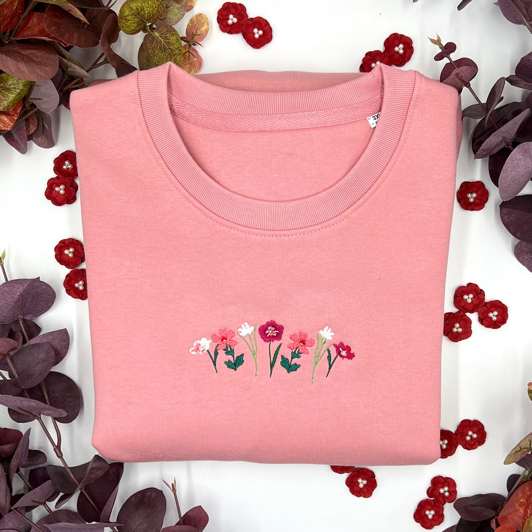 Burgundy Blooms Hoodie / Sweatshirt