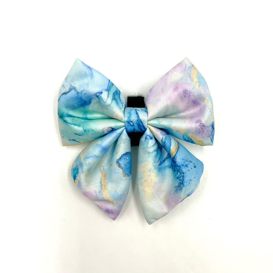 Blue Agate Sailor Bow