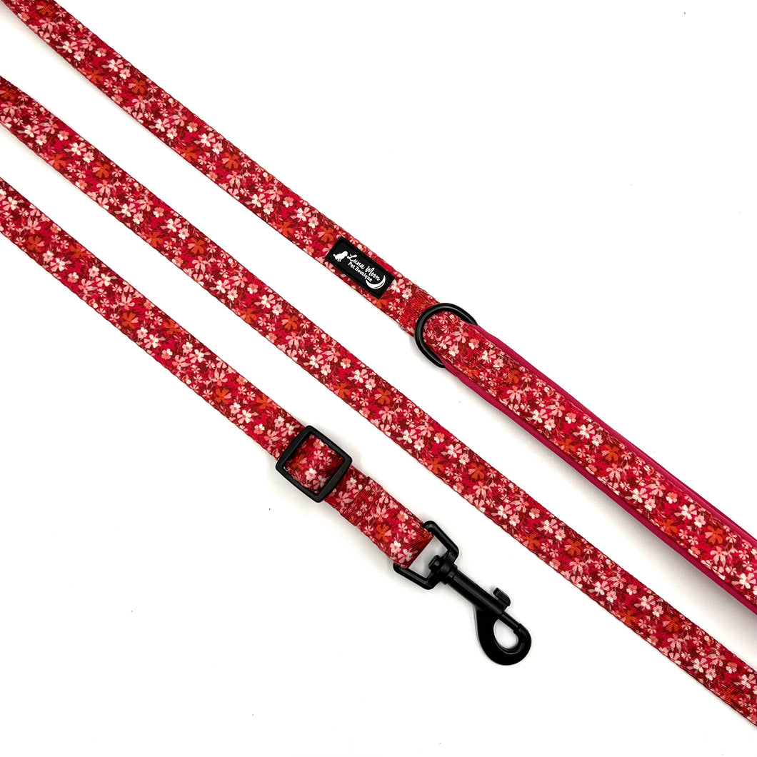 Burgundy Blooms Adjustable Lead