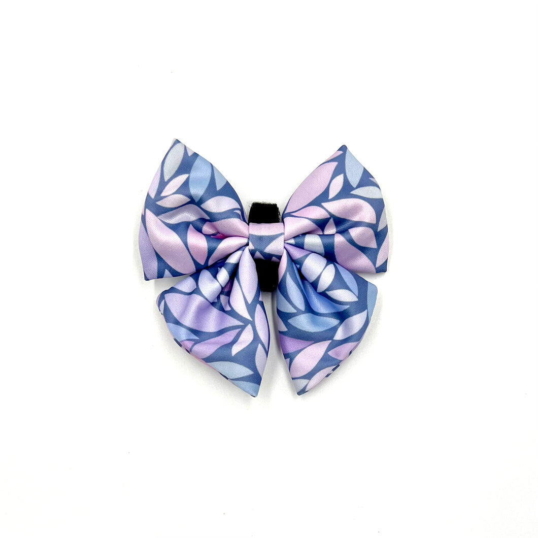 Lavender Leaves Sailor Bow